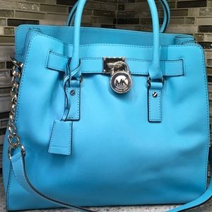 Aqua Michael Kors leather bag